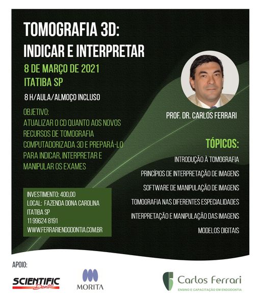 Read more about the article Tomography in Endodontics. Course in Itatiba SP.