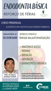 Read more about the article Curso de Endodontia em Taubaté. Reforço de Férias.