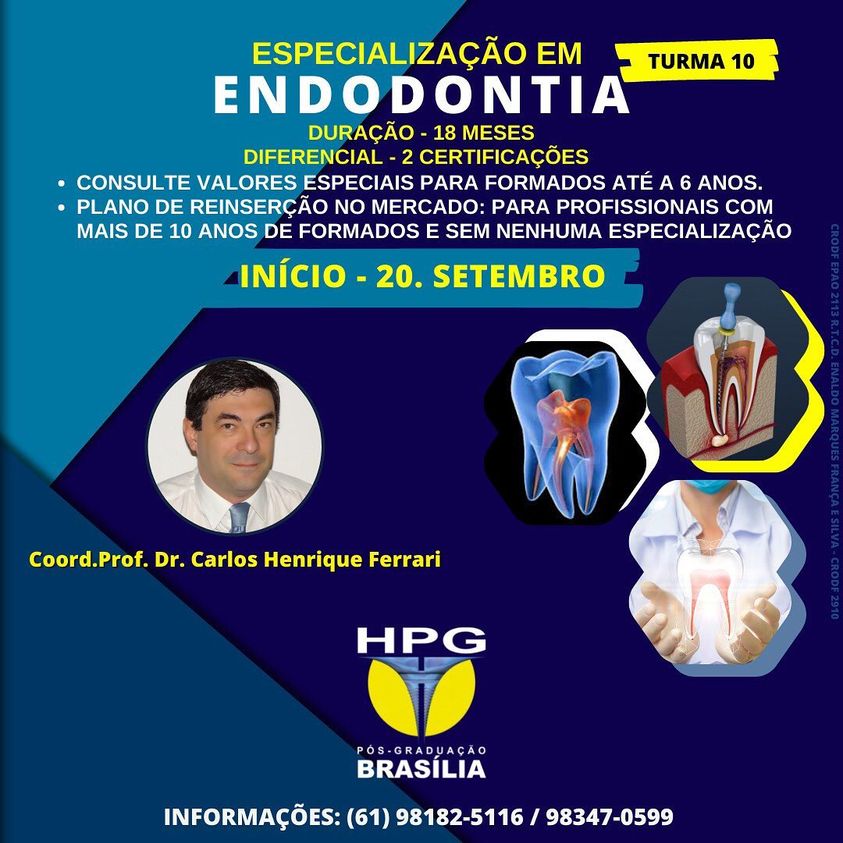 You are currently viewing Specialization in Endodontics in Brasília. New Class.