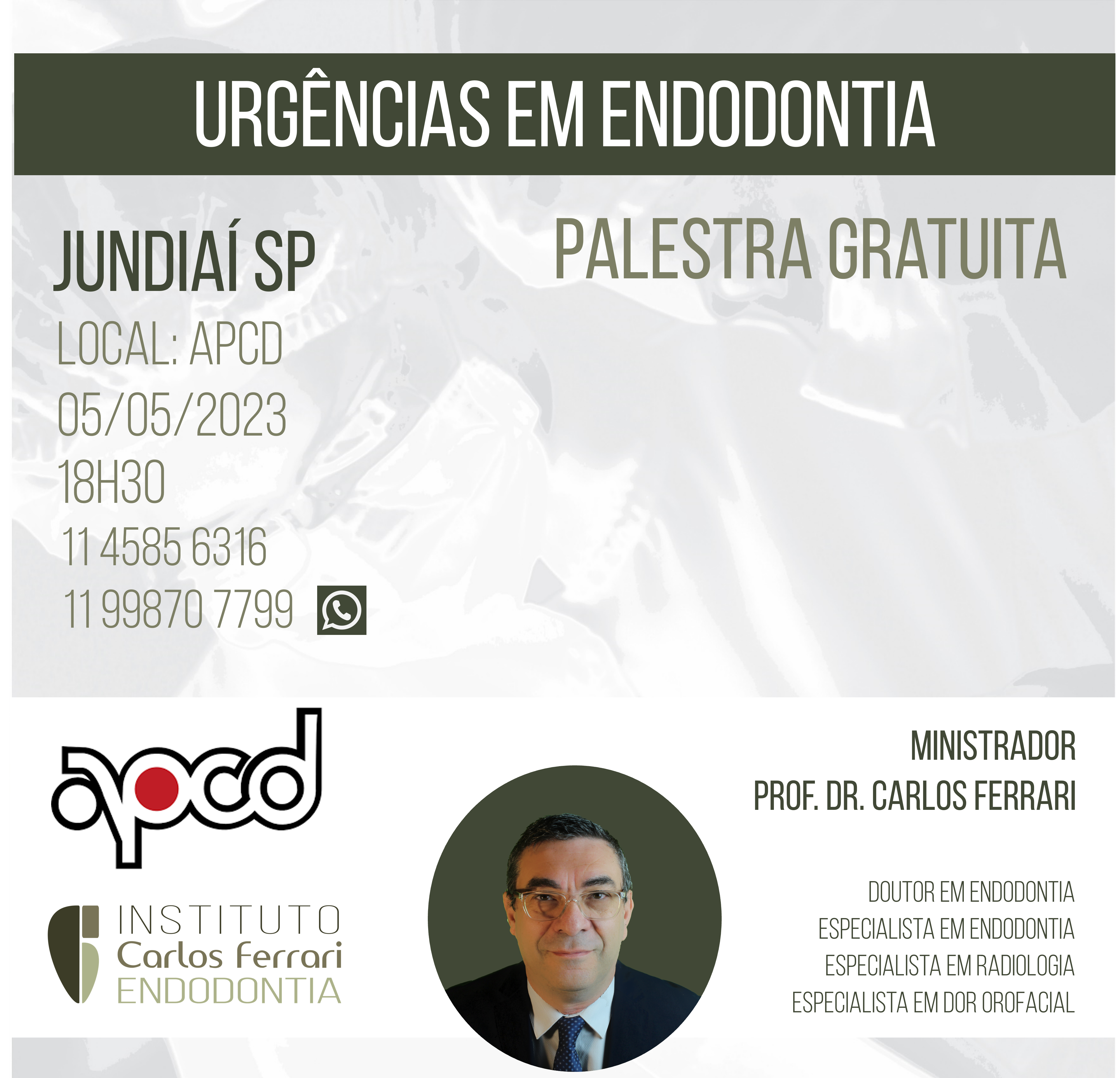 Estás viendo Endodoncia en Jundiaí. Conferencia de urgencias.