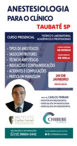 Read more about the article Curso de anestesiologia para clínicos em Taubaté.