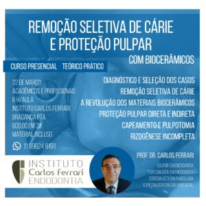 Read more about the article Curso remoção seletiva de cárie e proteção da polpa.