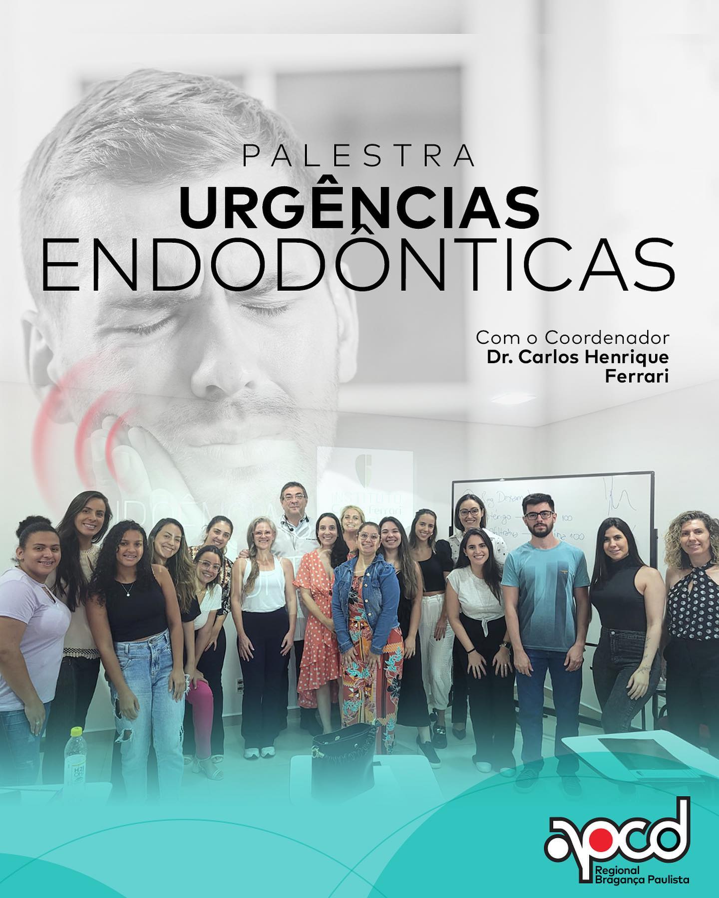 Urgências em Endodontia. Palestra na APCD Bragança Pta.