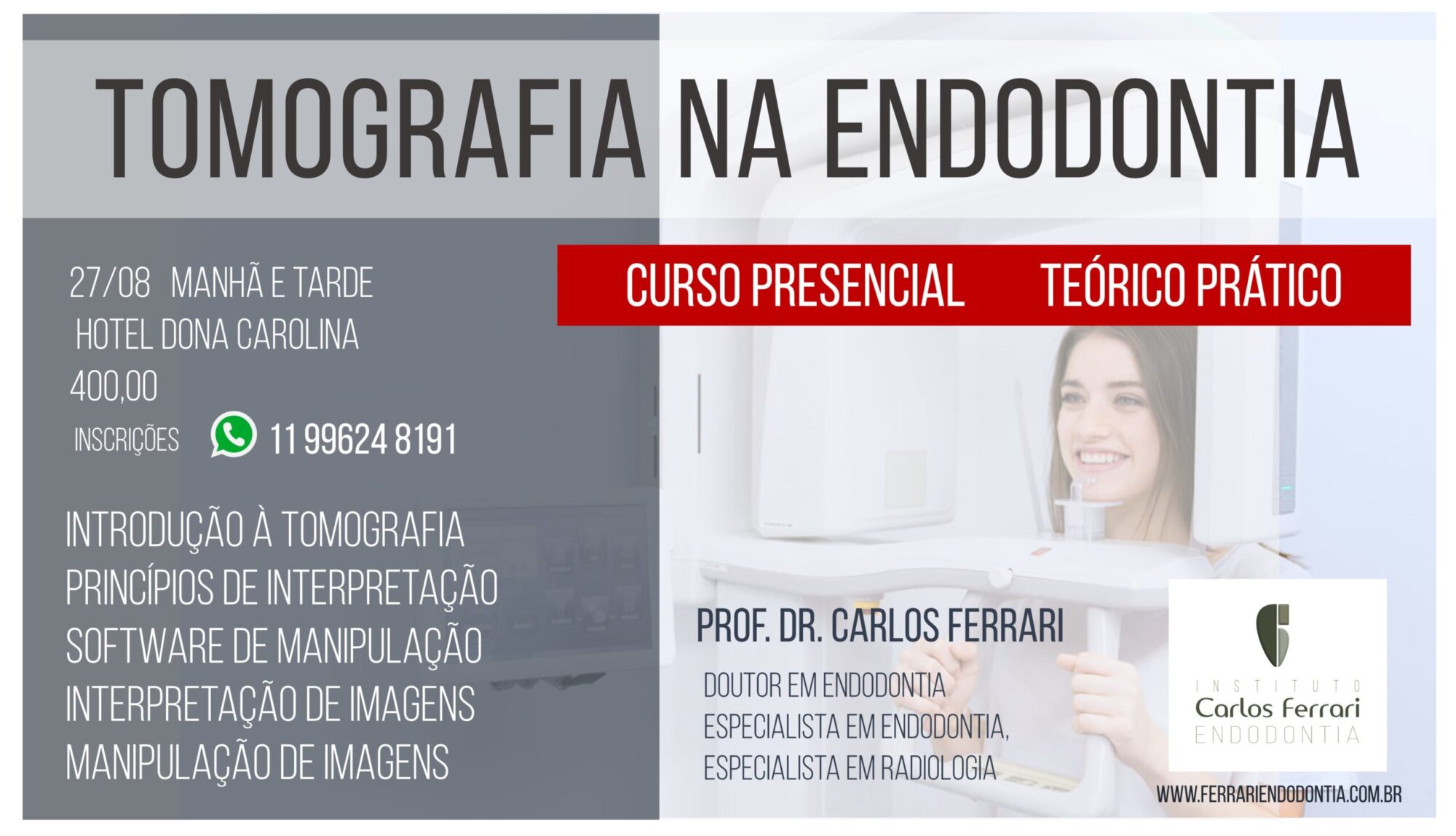 Curso tomografia na endodontia 2022.