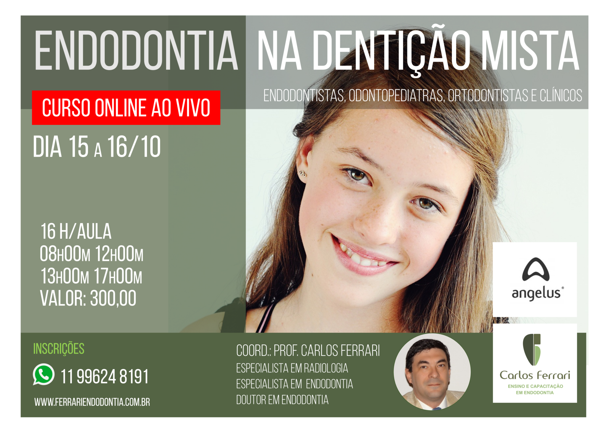 Curso online. Endodontia na dentição mista.