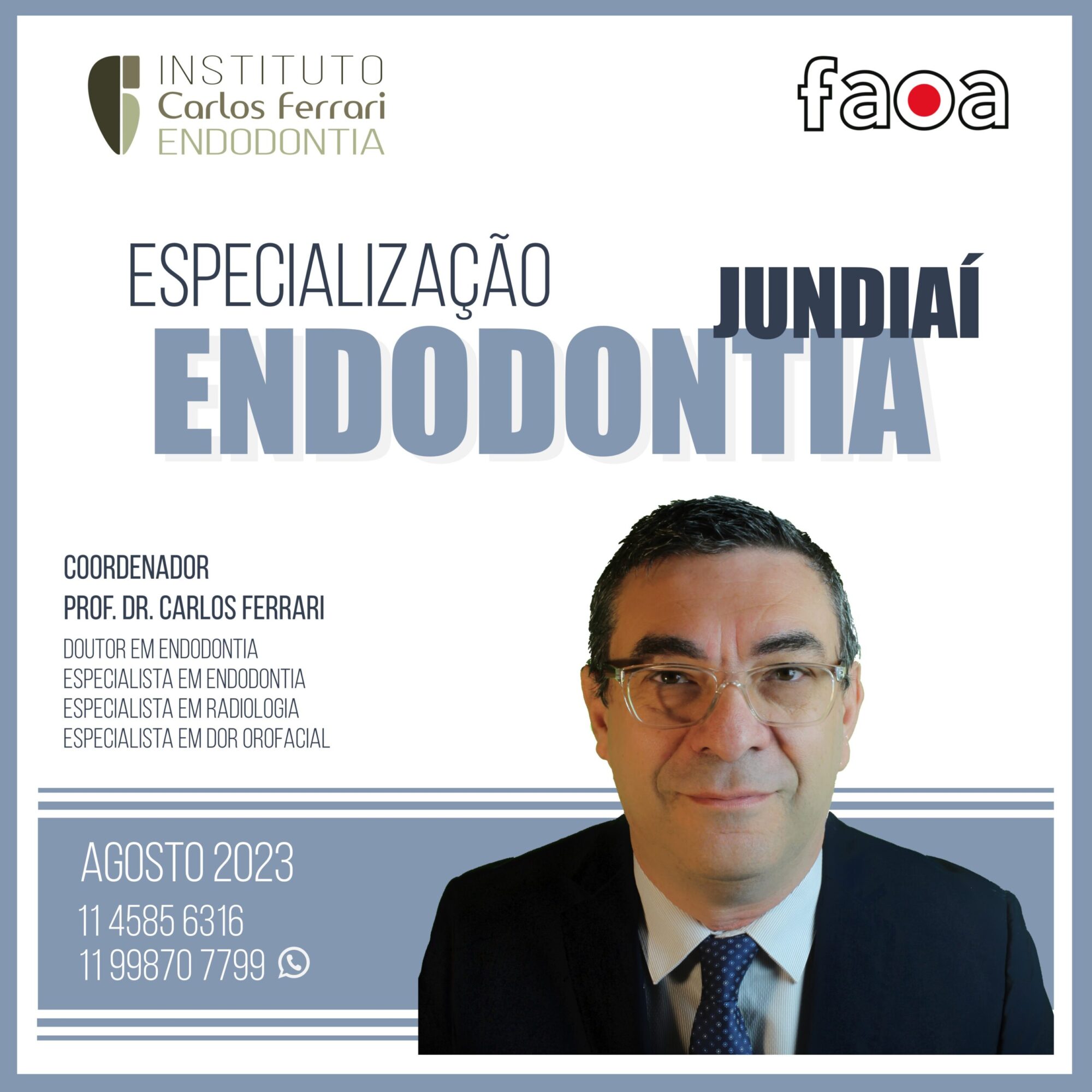 Especialização em  endodontia em Jundiaí.