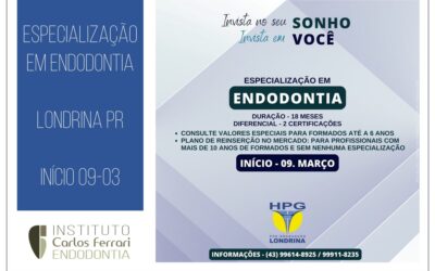 Especialização em endodontia em Londrina PR.