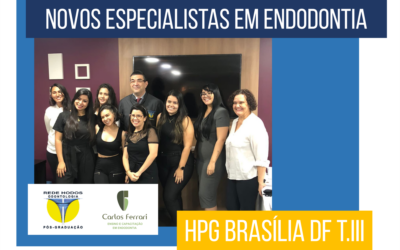Novos formandos. Especialização em Endodontia HPG Brasília.