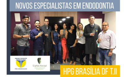 Novos formados. Especialização em Endodontia HPG Brasília.