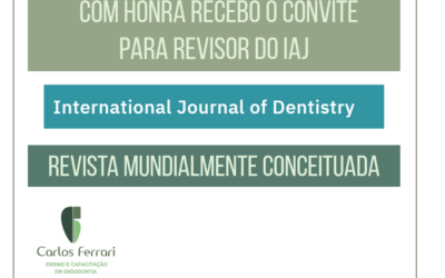 Convite para revisor da International Journal of Dentistry.