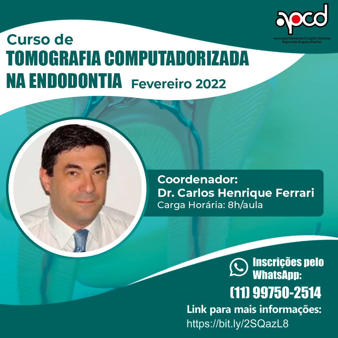 Curso Tomografia em Endodontia Bragança Paulista