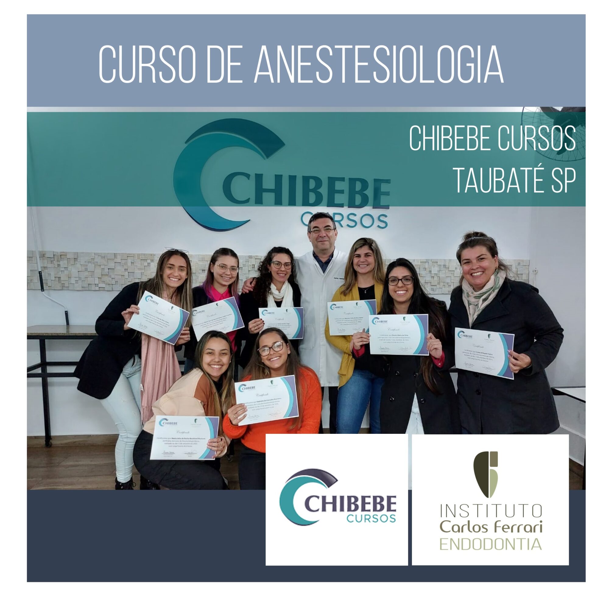 Curso de anestesiologia para dentistas em Taubaté.